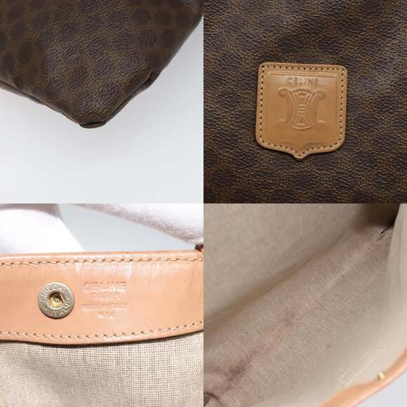 CELINE Macadam Canvas Tote Bag Pvc Brown - Picture 11 of 12